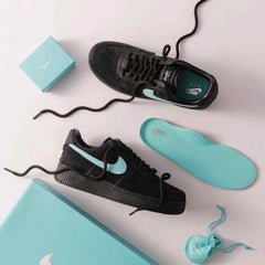 Nikee Airforce 1 Low Tiffany Black Semi UA 1408