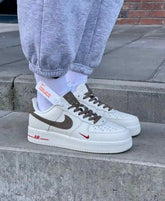 Nikee Airforce 1 Mini Red Swoosh Coffee Milk 5057