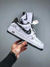 Louiss Vuitton X Nik e AirForce 1 Denim Black