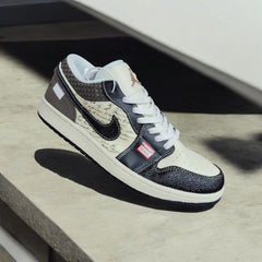 Nikee Air Jordan 1 Low Print Mail Brown