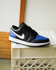 Nikke Air Jordan 1 Low Black Royal Toe