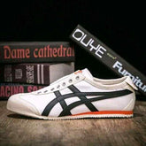 Onitsukaa Tigerr Mexico 66 Slip On White Black Orange 1004