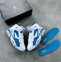 NIK.E JORDAN JUMPMAN MVP 678. WHITE INDUSTRIAL BLUE