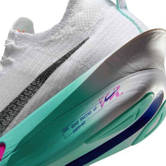 Nikee Zoom Alphafly 3 WhiteHyper Turquoise Concord Black