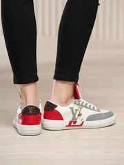 Louiss Vuittonn LV Charlie Sneaker White Red