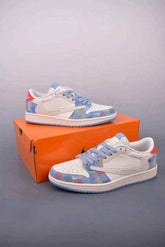 NIKEE AIR JORDAN RETRO 1 LOW X TRAVIS SCOTT FRAGMENT DESIGN LOUI_S VUITTON
