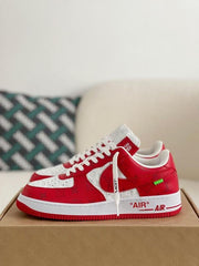 Airforce 1 low x Louis Vui_tton Red