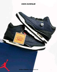 Niikee Leviis x Air Jordan 3 Retro Indigo MenTrack 658