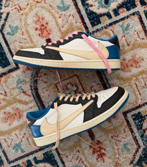 Jordan 1 Low Fragment X Travis Scott Without Plastic Packing Semi UA