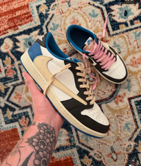 Jordan 1 Low Fragment X Travis Scott Without Plastic Packing Semi UA