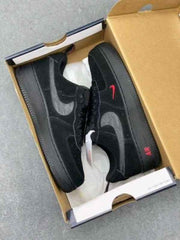 Nik_e Airforce 1 Low Multi Swoosh Black Crimson