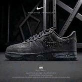 Nikee AirForce 1 Low Medium Ash Black 439