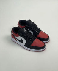 Nik ee Air Jordan 1 Low Bred Toe Fix