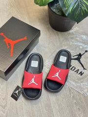 Air Jordan Franchise Premium Red Black Slides