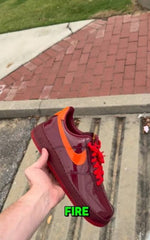 NIK AIRFORCE 1 LOW PATENT DARK TEAM RED