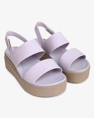 Crocss Brooklyn Slingback Low Wedge Sandals For Her Purple