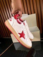Golden Goose Ball Star Low White Red 2504