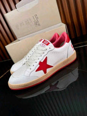 Golden Goose Ball Star Low White Red 2504