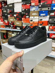 Nik.e Airforce 1 Black 1st Leather UA