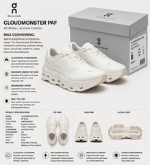 ON X POST ARCHIVE FACTION (PAF) CLOUDMONSTER HYPE WHITE FIX