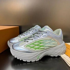 Louis Vuitton LV Discovery Lace Up Silver Green 1813