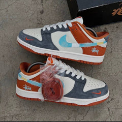 NIKKE SB DUNK STUSSY GREY ORANGE FIX