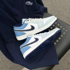NIIKE AIR JORDAN 1 LOW SE DENIM STAR BLUE FIX