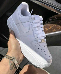Nikkee Airforce 1 milky white pure leather For Mens