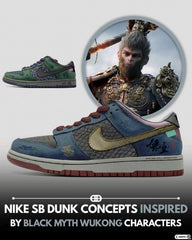 Nikee dunk low myth wukong 583