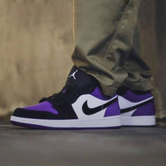 NIIKE AIR JORDAN 1 LOW COURT PURPLE FIX