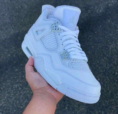 Nikkee Air Jordan Retro 4 Pure Money White 1267