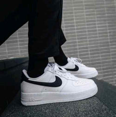 Nikee Airforce 1 Low White Black Swoosh