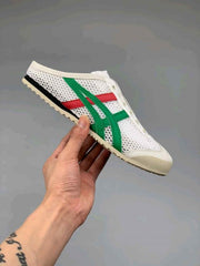 Onitsukaa Tigerr Sabot White Green Fix 720