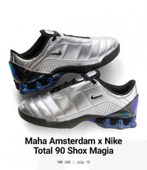 Maha Amsterdam x Nikkee Total 90 Secutor Shox Magia Metallic Silver Black Blue 6083