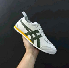 Onitsukaa Tigerr Mexico 66 Slip On Leather Cream Olive 1186