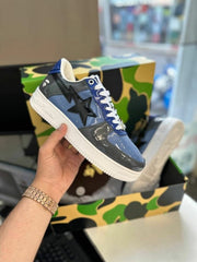A Bathing Ape Bape Sta Low Grey Blue fix