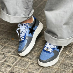 A Bathing Ape Bape Sta Low Grey Blue fix