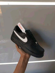 NIkee AirForce 1 Low 07 Shoes Black White fix 528