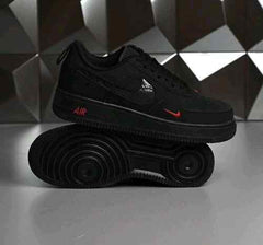 Nikee Airforce 1 Low Multi Swoosh Black Crimson 1208