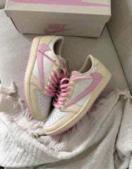 Nikke Travis Scott X Air Jordan 1 Low OG Shy Pink Semi Ua 760