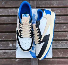 Jordan 1 Low Fragment X Travis Scott With Plastic Packing Semi UA