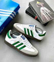 Adidass SAMBA WHITE GREEN 665