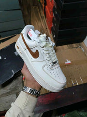 Nikee AirForce 1 Low IvorySaddle Brown