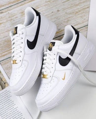 Nikee Airforce 1 Low Gold Mini Swoosh