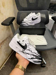 Nikee Airforce 1 Black paint custom