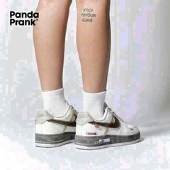 Nikee Airforce 1 X Panda Prank Fog Wrapped