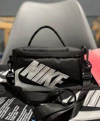 black white side bag