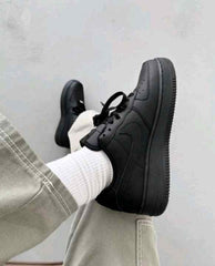 Nikee Airforce 1 Black 1st Leather UA 2603