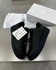 Nikee Airforce 1 Black 1st Leather UA 2603