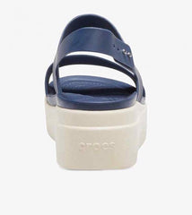 Crocss Brooklyn Slingback Low Wedge Sandals For Her Navy